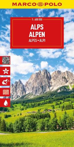 Cover image for Alps Marco Polo Map