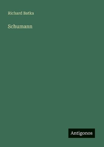 Cover image for Schumann