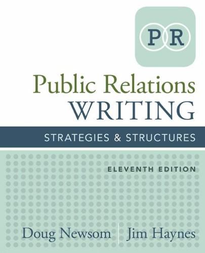 Cover image for Public Relations Writing: Strategies & Structures