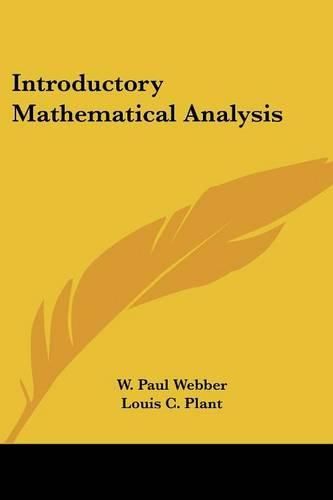 Cover image for Introductory Mathematical Analysis