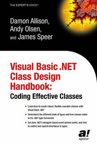 Cover image for Visual Basic .NET Class Design Handbook: Coding Effective Classes