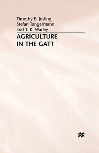 Cover image for Agriculture in the GATT