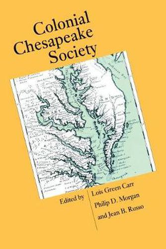 Cover image for Colonial Chesapeake Society