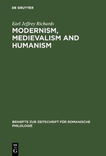 Modernism, medievalism and humanism: A research bibliography on the reception of the works of Ernst Robert Curtius