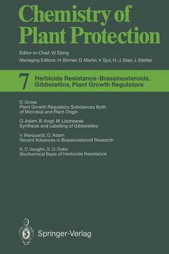 Herbicide Resistance - Brassinosteroids, Gibberellins, Plant Growth Regulators