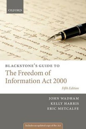 Cover image for Blackstone's Guide to the Freedom of Information Act 2000