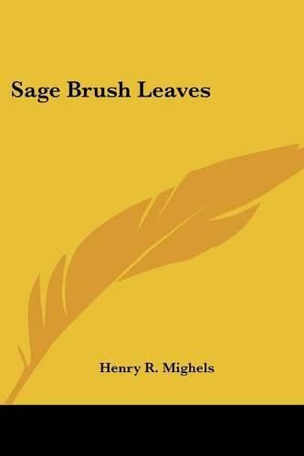 Cover image for Sage Brush Leaves