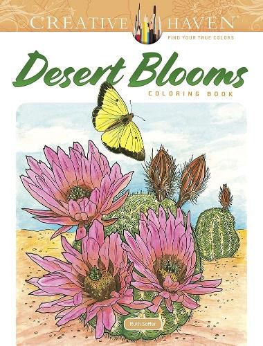 Cover image for Creative Haven Desert Blooms Coloring Book