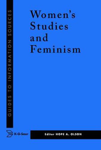 Cover image for Information Sources in Women's Studies and Feminism