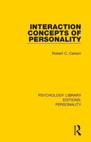 Cover image for Interaction Concepts of Personality