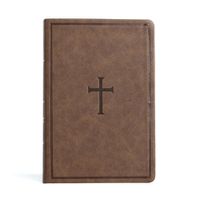 Cover image for CSB Giant Print Reference Bible, Brown LeatherTouch