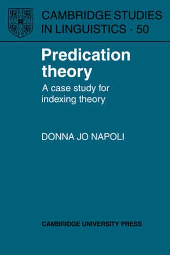 Predication Theory: A Case Study for Indexing Theory