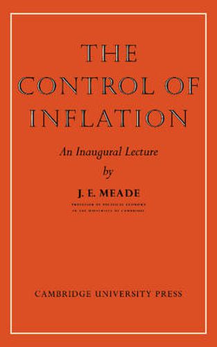 Cover image for The Control of Inflation