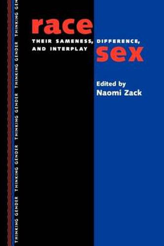 Cover image for Race/Sex: Their Sameness, Difference, and Interplay