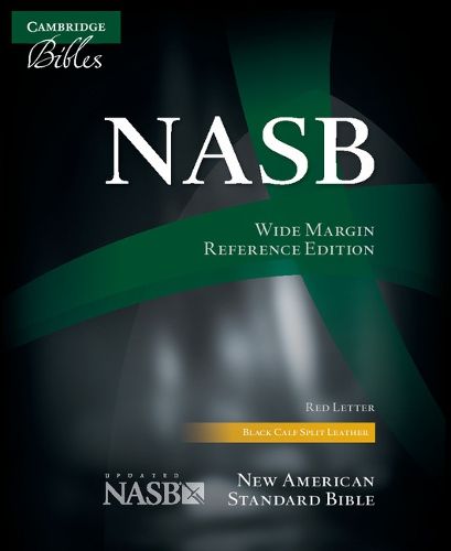 Cover image for NASB Aquila Wide Margin Reference Bible, Black Calf Split Leather, Red-Letter Text NS744:XRM