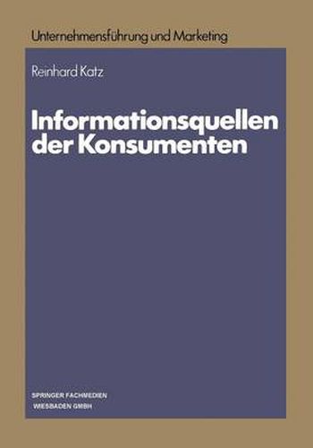 Cover image for Informationsquellen Der Konsumenten