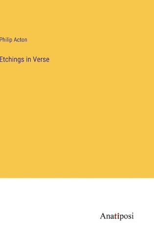 Cover image for Etchings in Verse