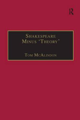 Cover image for Shakespeare Minus 'Theory