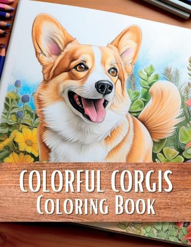 Cover image for Colorful Corgis Coloring Book