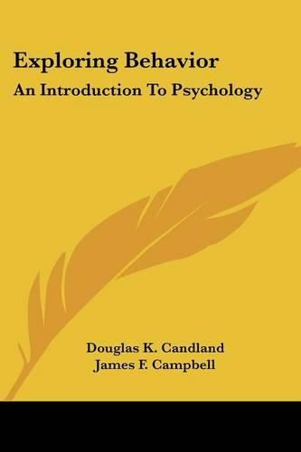 Cover image for Exploring Behavior: An Introduction to Psychology