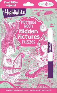 Cover image for Mermaid Neon Hidden Pictures Puzzles