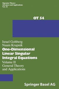 Cover image for One-dimensional Linear Singular Integral Equations