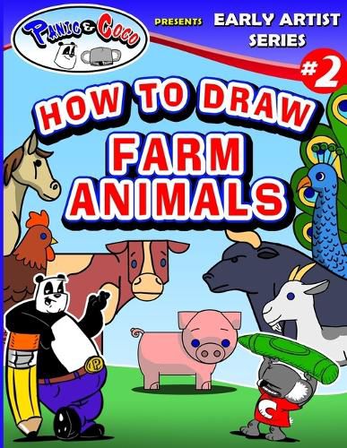 Cover image for Panic and CoCo presents How To Draw Farm Animals