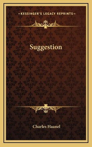 Cover image for Suggestion