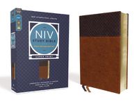 Cover image for NIV Study Bible, Fully Revised Edition, Large Print, Leathersoft, Brown, Red Letter, Comfort Print