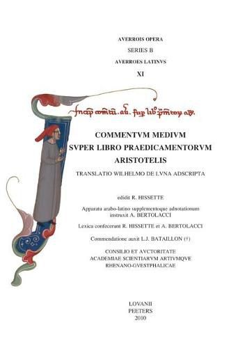 Cover image for Commentum medium super libro Porphyrii. Translatio Wilhelmo de Luna adscripta: Averrois Opera Series B
