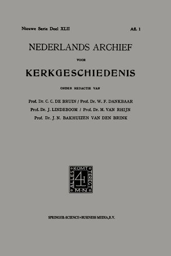 Cover image for Nederlands Archief Voor Kerkgeschiedenis