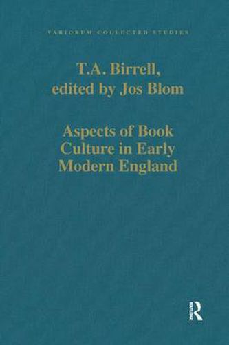 Cover image for Aspects of Book Culture in Early Modern England