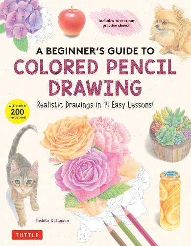 Cover image for A Beginner's Guide to Colored Pencil Drawing: Create Realistic Drawings in 14 Easy Lessons! (with Over 300 Illustrations)