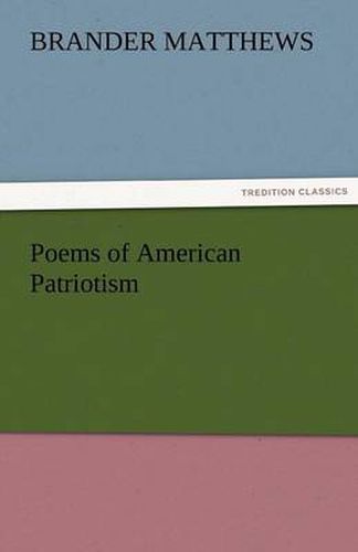 Cover image for Poems of American Patriotism