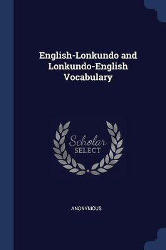 Cover image for English-Lonkundo and Lonkundo-English Vocabulary