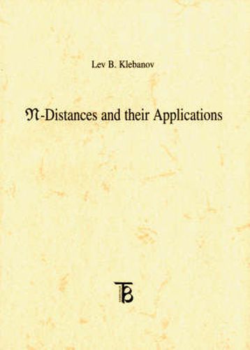 Cover image for N-distances and Their Applications