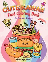 Cover image for Kawaii Coloring Book For Kids (Cute Kawaii Coloring Book for Kids Ages 4-12)