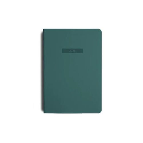 MiGoals - 2025 Classic Diary - Weekly - Spread- A5 - Soft Cover - Teal Green