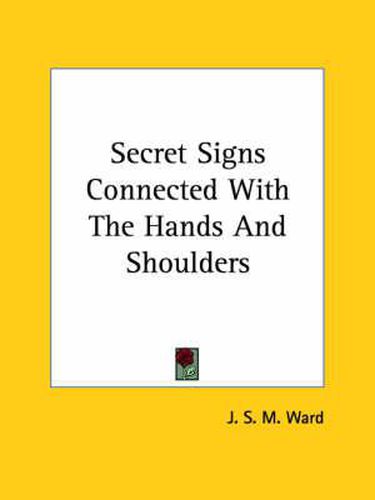 Cover image for Secret Signs Connected with the Hands and Shoulders