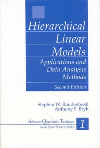 Cover image for Hierarchical Linear Models: Applications and Data Analysis Methods