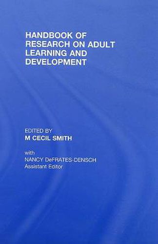 Handbook of Research on Adult Learning and Development