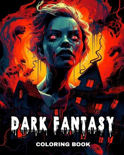 Cover image for Dark Fantasy Coloring Book