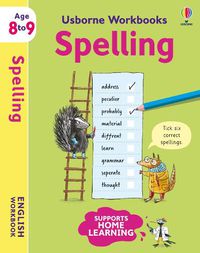 Cover image for Usborne Workbooks Spelling 8-9
