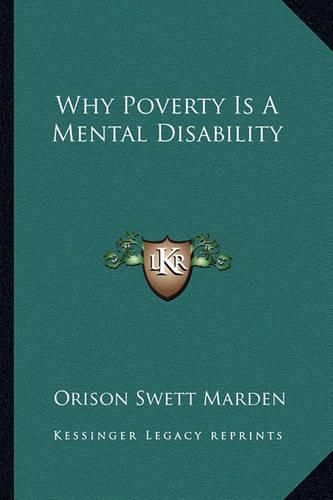Cover image for Why Poverty Is a Mental Disability