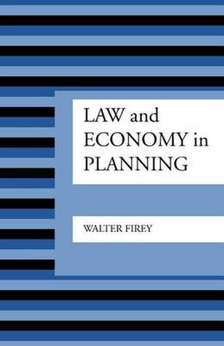 Cover image for Law and Economy in Planning