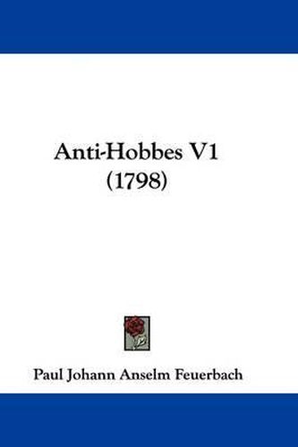Cover image for Anti-Hobbes V1 (1798)