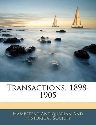 Cover image for Transactions, 1898-1905