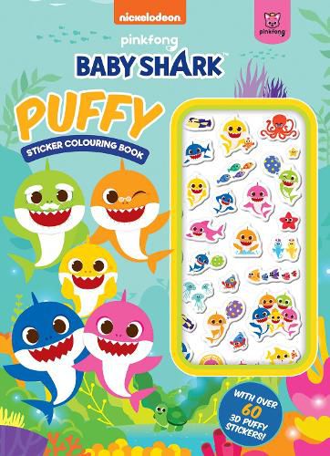 Cover image for Baby Shark: Puffy Sticker Colouring Book (Nickelodeon)