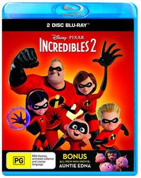 Cover image for Incredibles Two Blu Ray Dvd