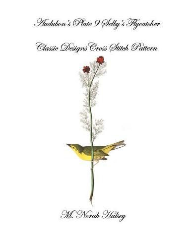 Cover image for Audubon's Plate 9 Selby's Flycatcher: Classic Designs Cross Stitch Pattern